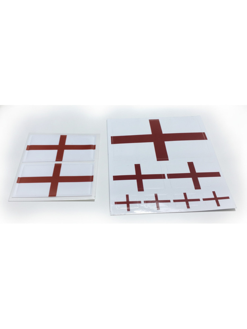 England Flag Car Decal Stickers - Durable Vinyl Multi-Size Set